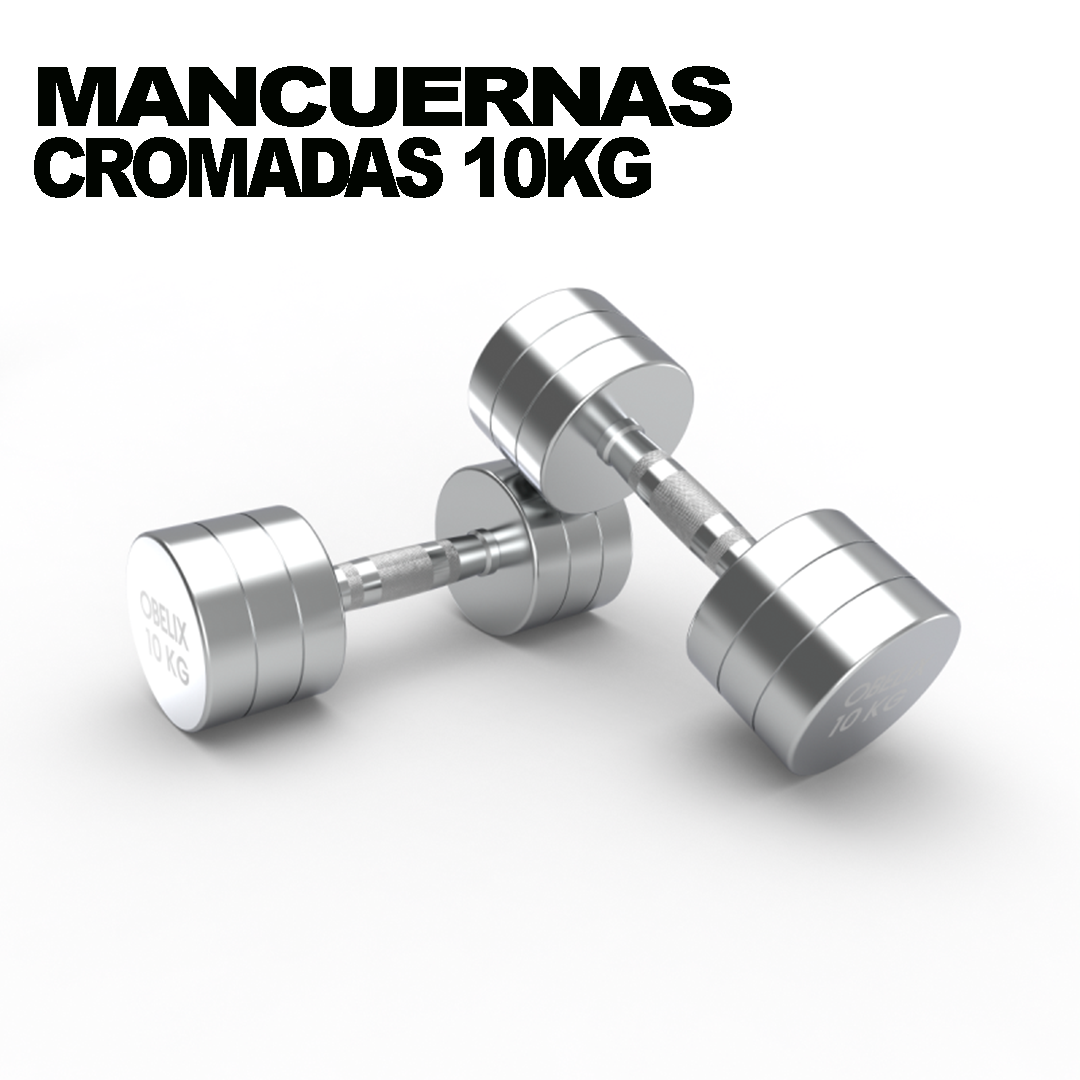 Par Mancuernas Cromadas 10kg | Obelix