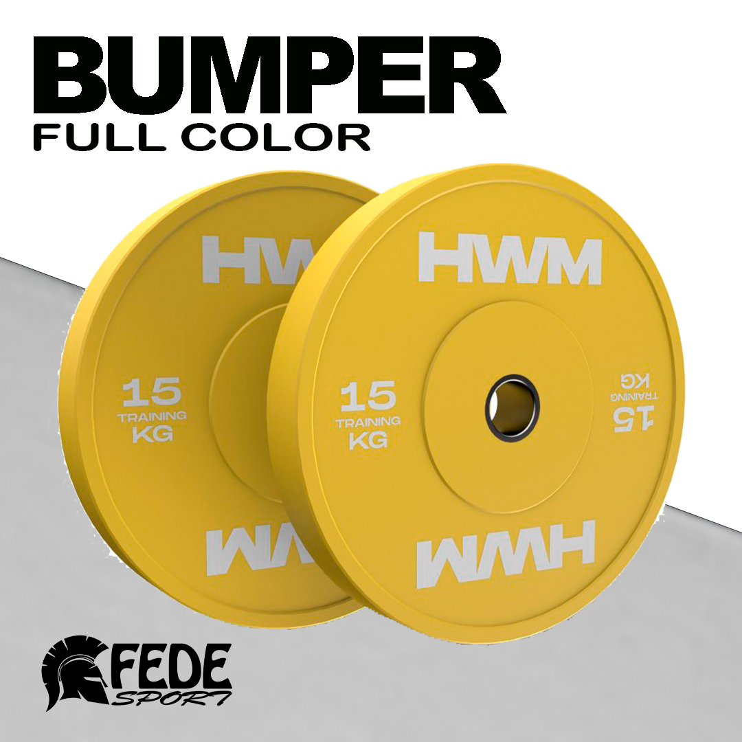 Discos Olimpicos Bumper Full Color 15kg (PAR)