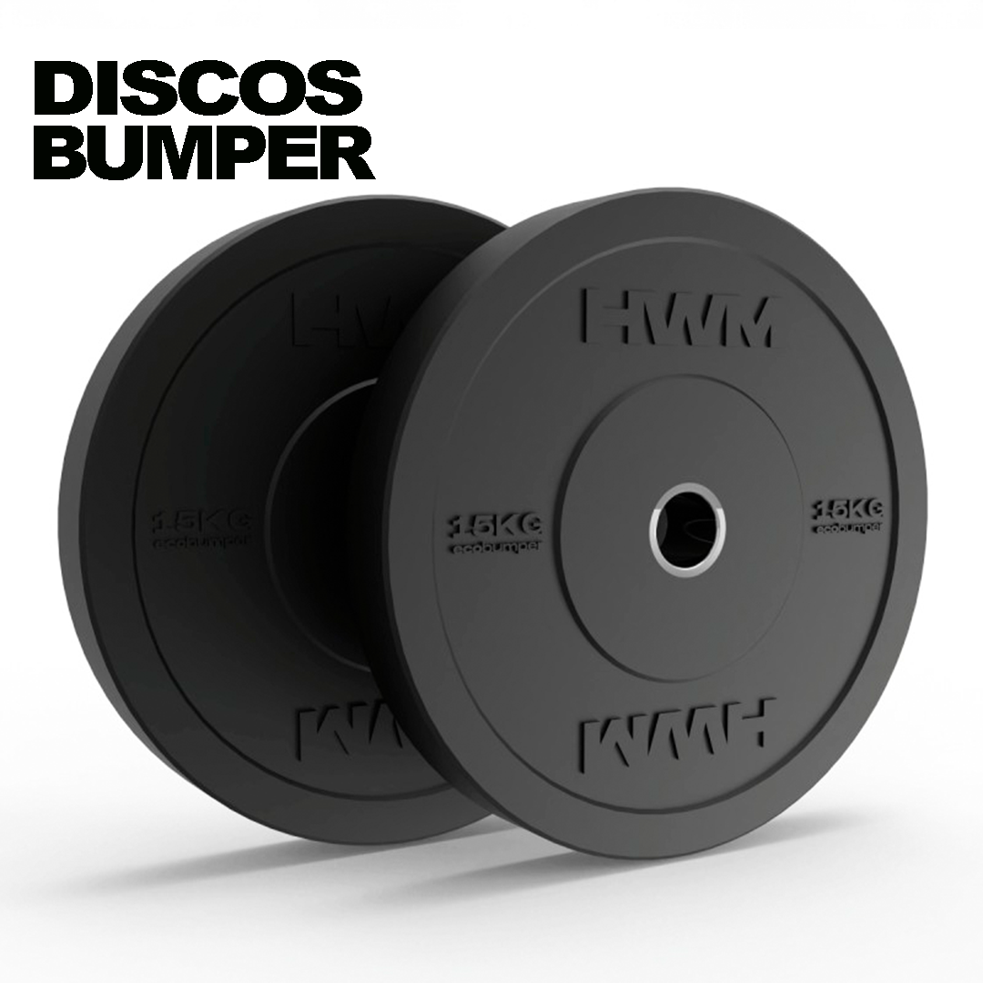 Discos Olímpicos Bumper Black 15kg (par)