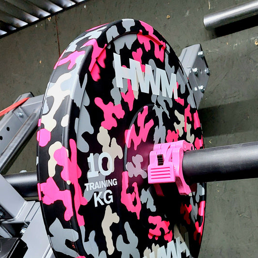 Discos Olímpicos Bumper Pink 10kg (par)