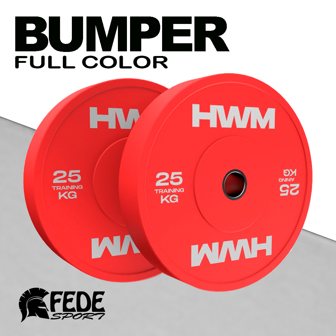 Discos Olimpicos Bumper Full Color 25kg (PAR)