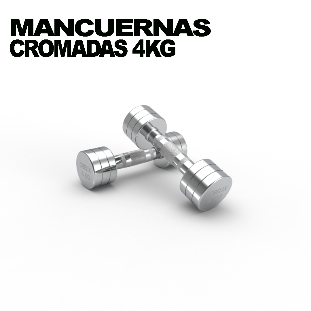 Par Mancuernas Cromadas 4kg | Obelix