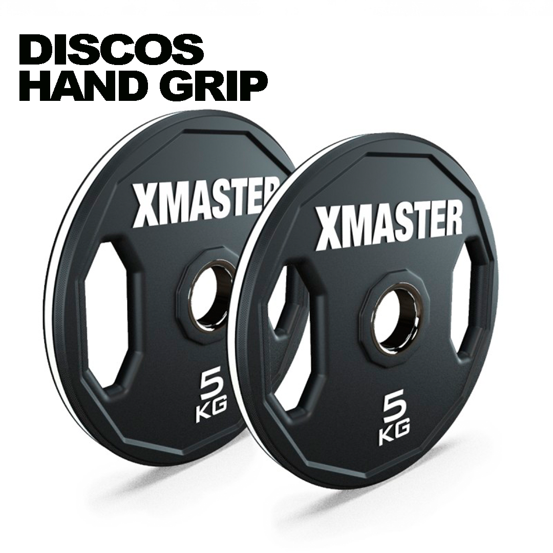 Par Discos Olímpicos Rubber Hand Grip 5kg | XMASTER
