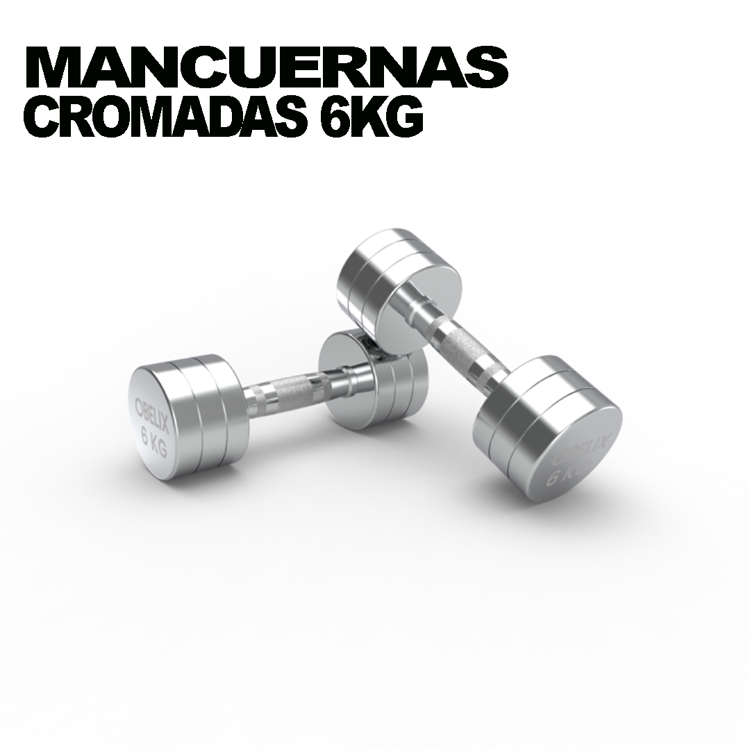 Par Mancuernas Cromadas 6kg Obelix – fedesport - Main Image