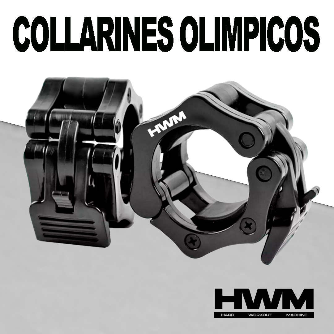Collarines Olímpicos de Pvc 50mm Negro (Par)