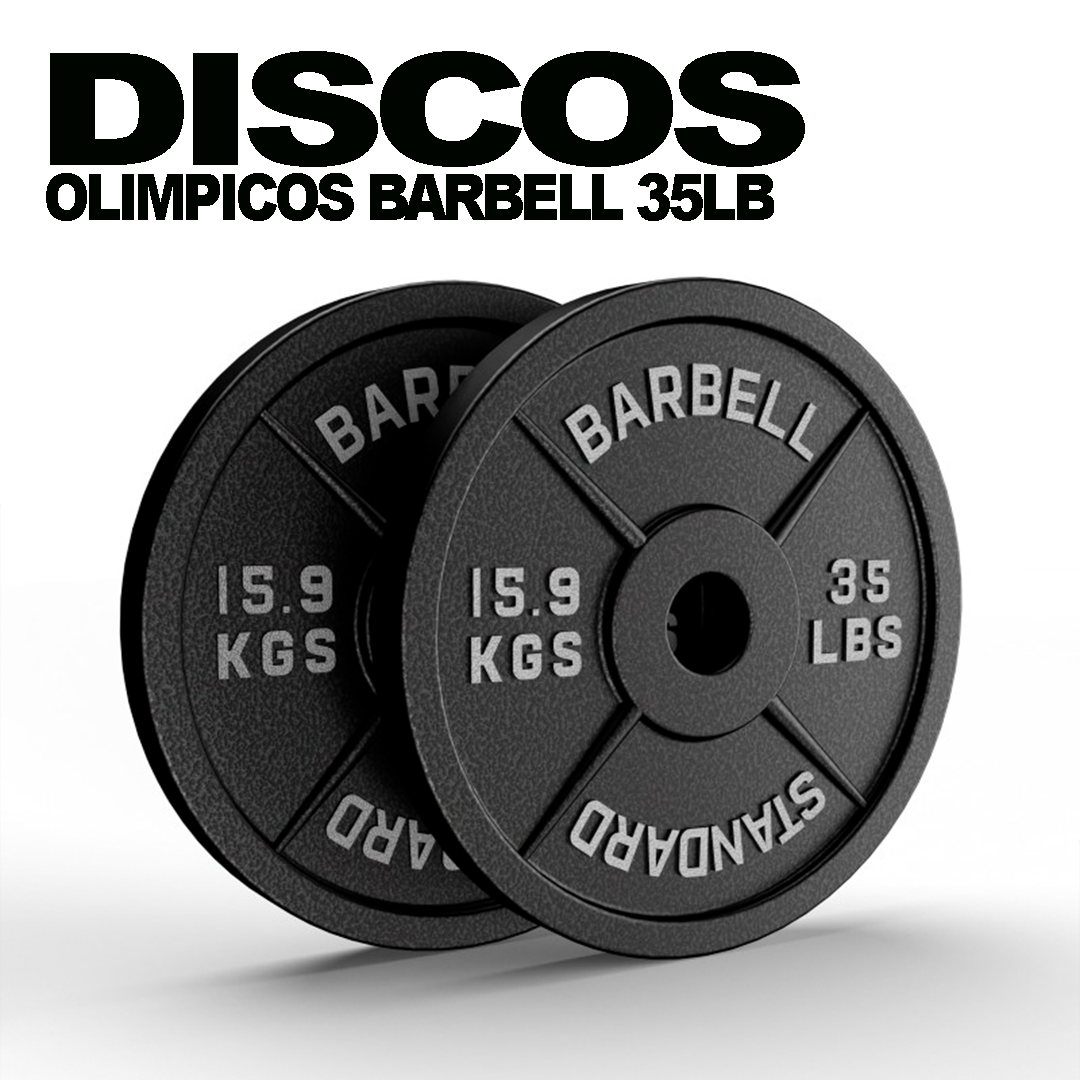 Discos Olímpicos 35lb (Par) | Barbell