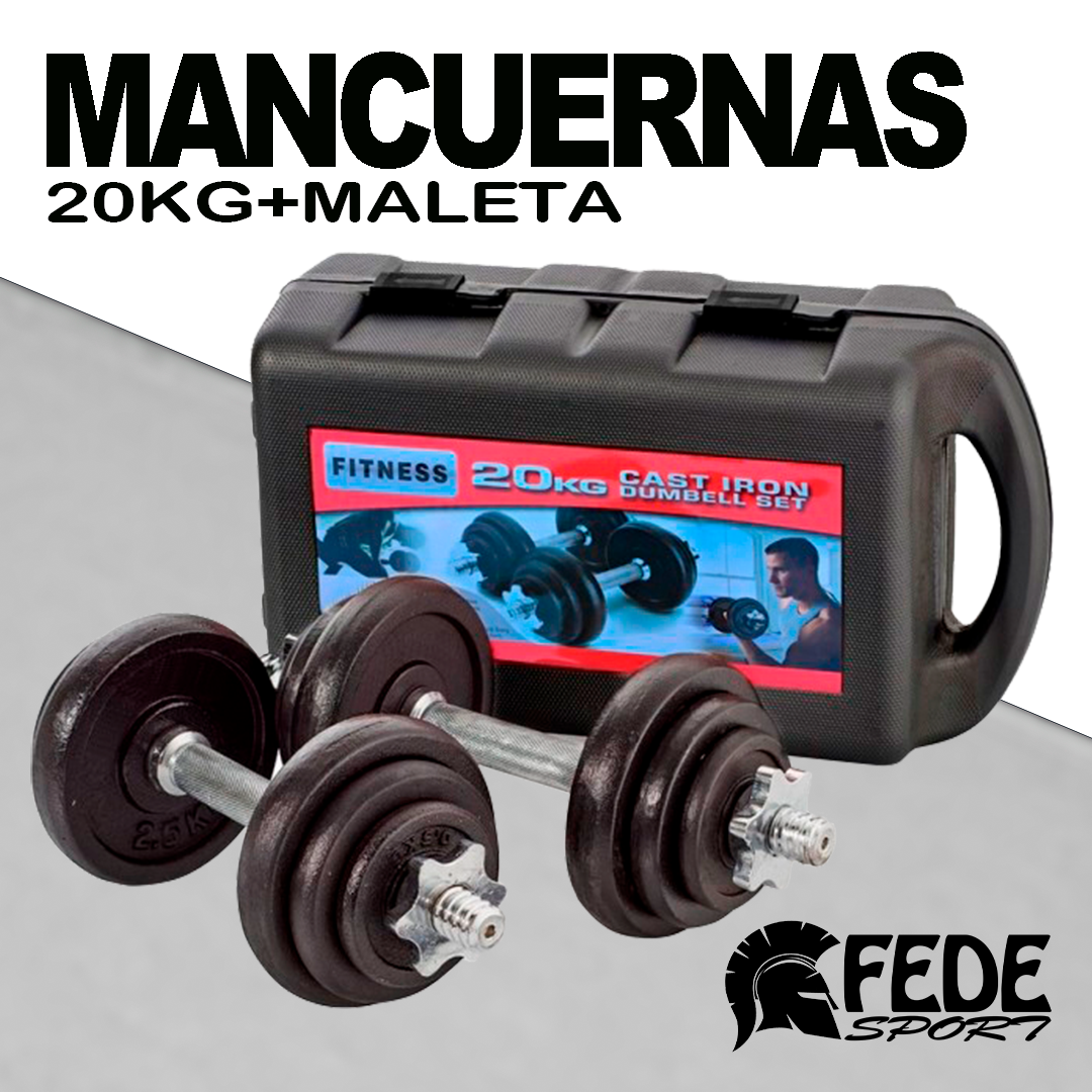 Set Mancuernas 20kg+ Maleta