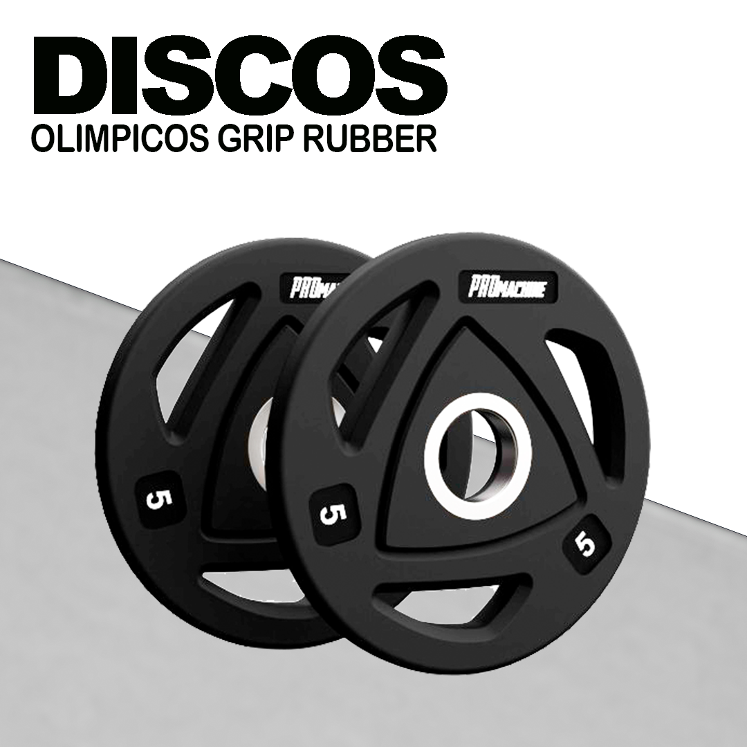 Discos Olímpicos Grip Rubber 5kg (Par) – fedesport