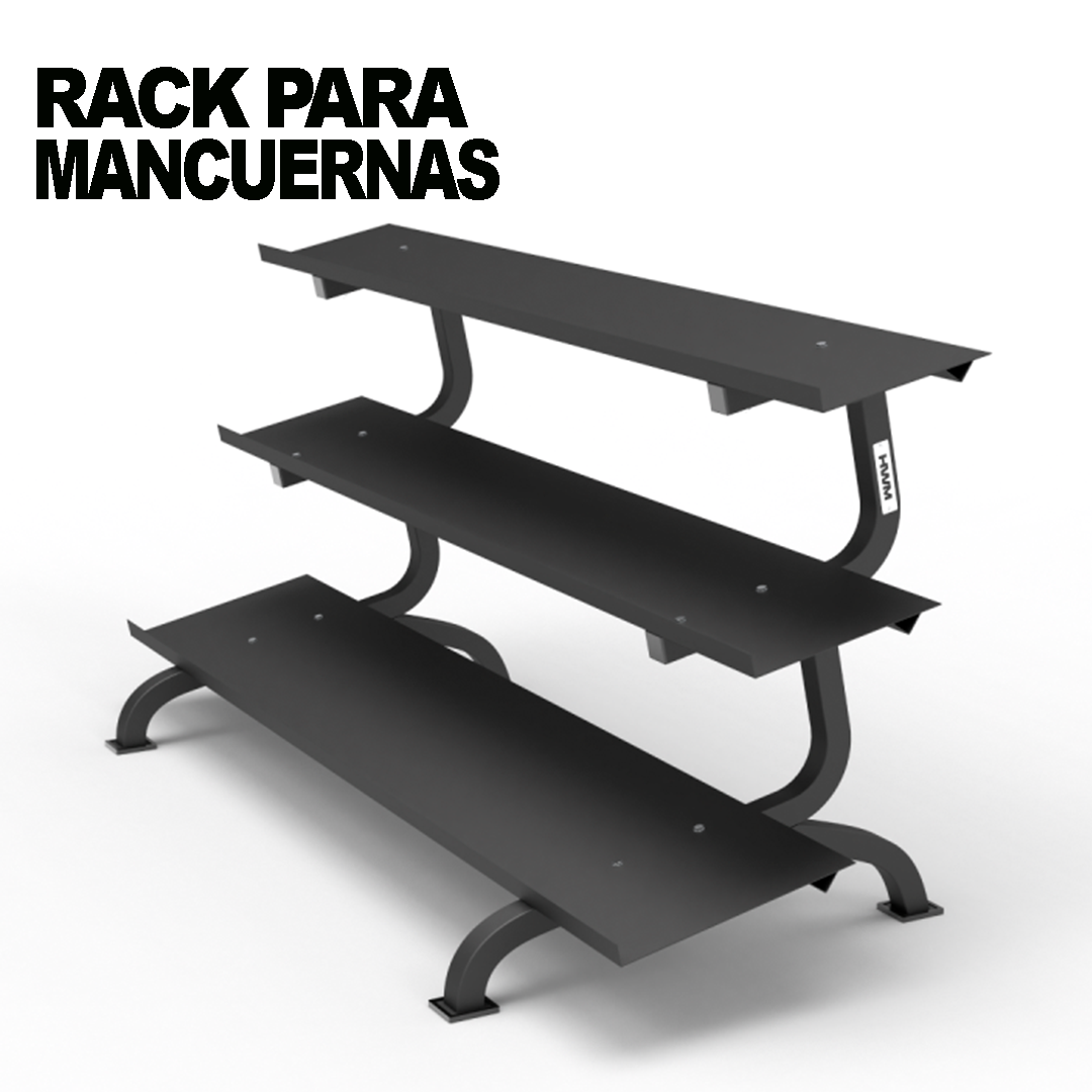 Rack de Mancuernas Horizontal 3 Bandejas | HWM