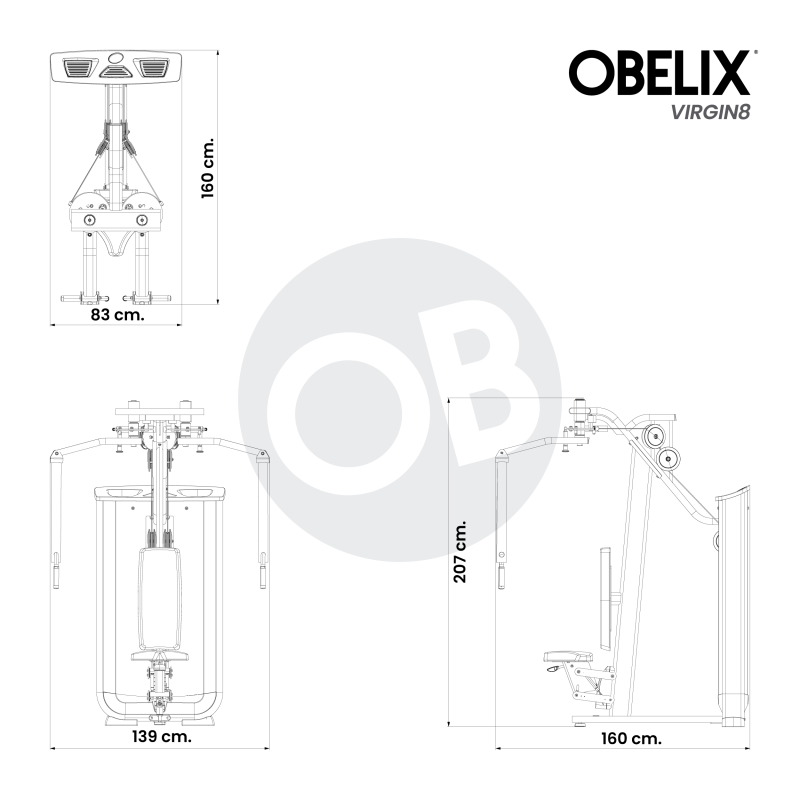 Aperturas Pec Fly/Rear Delt V8 Series | Obelix
