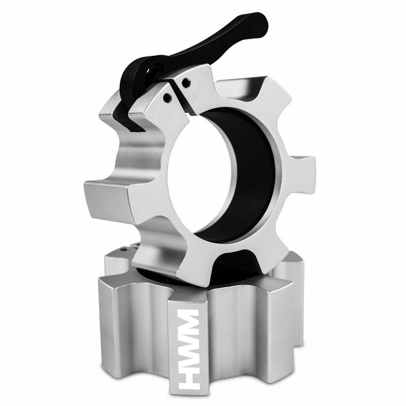 Collarines Olímpicos de Aluminio 50mm Silver (Par) | HWM