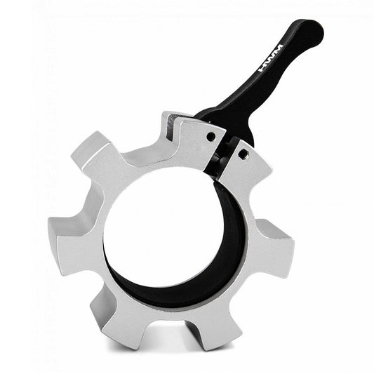 Collarines Olímpicos de Aluminio 50mm Silver (Par) | HWM