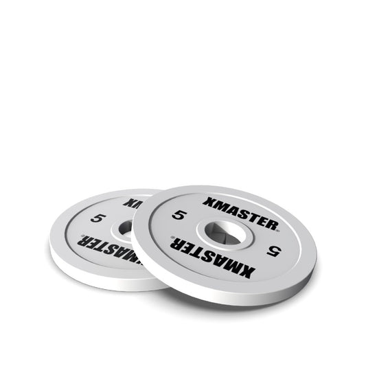 Discos Calibrados Powerlifting 5kg Blanco (Par) | XMASTER