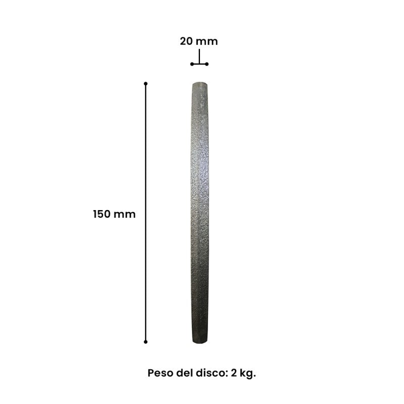 Discos Preolímpicos 2kg (Par) | Barbell