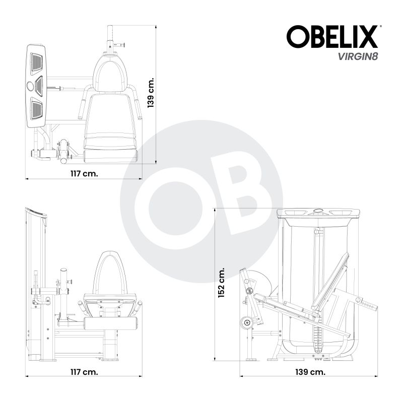 Extensión De Cuadriceps V8 Series | Obelix