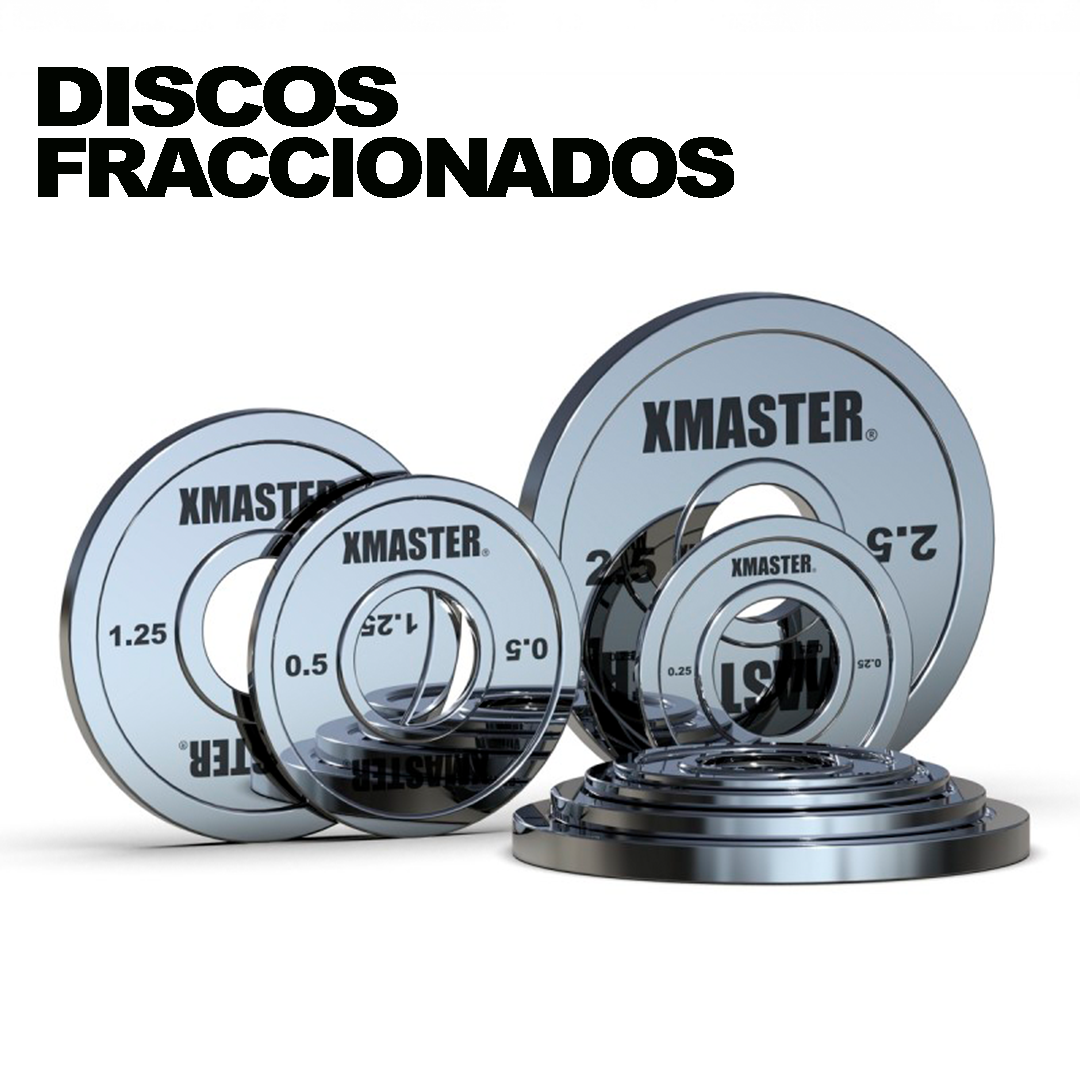 Pack 9kg Discos Fraccionados Chromed Steel | XMASTER
