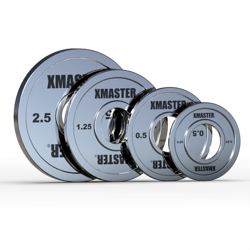 Pack 9kg Discos Fraccionados Chromed Steel | XMASTER