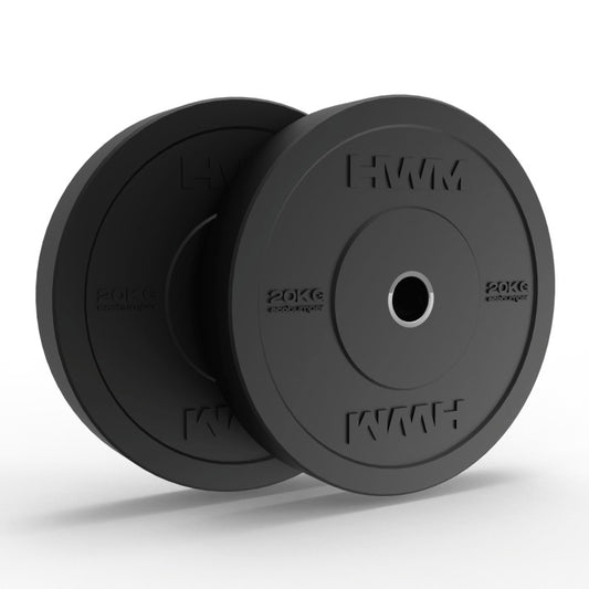 Discos Olímpicos Bumper Black 20kg (par)