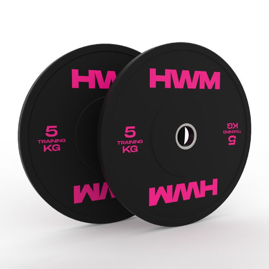Discos Olímpicos Bumper Pink 5kg (par)