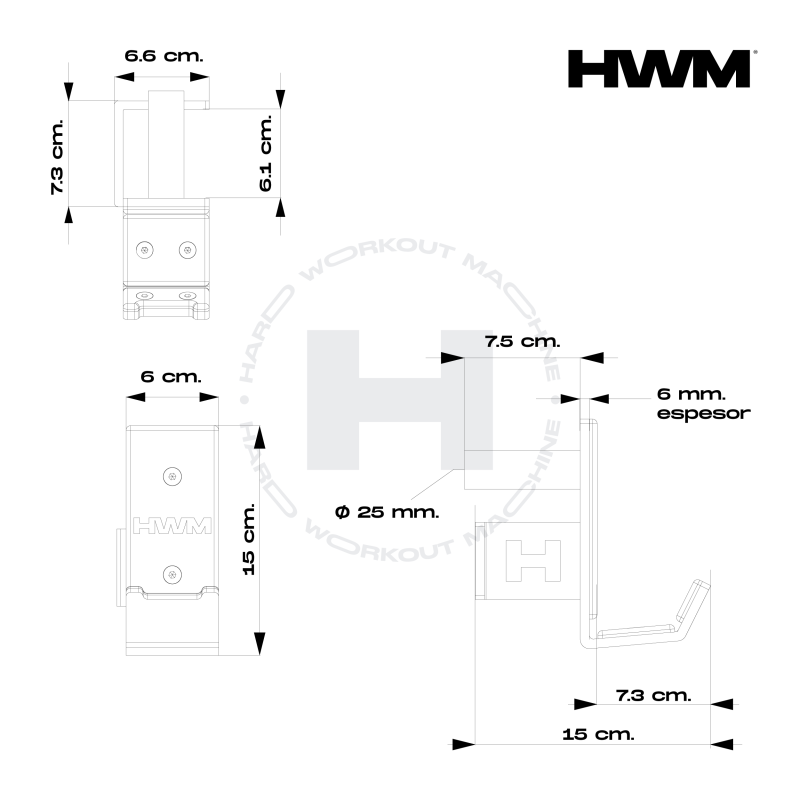 Par J-Cups Para Racks 60x60