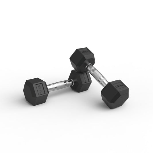 Mancuernas Hexagonales De Caucho 2,5kg (Par)