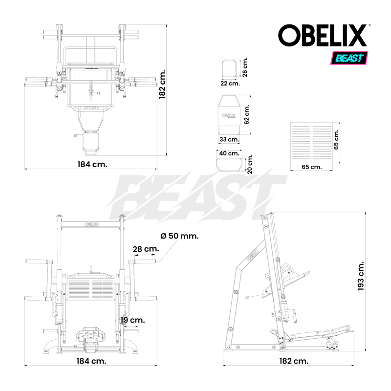 Prensa Vertical 90º Beast | Obelix