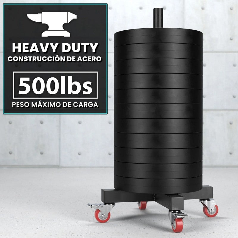 Rack Para Discos Vertical Con Ruedas