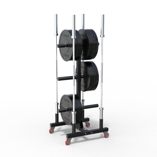 Rack Para Discos y Barras Con Ruedas | HWM