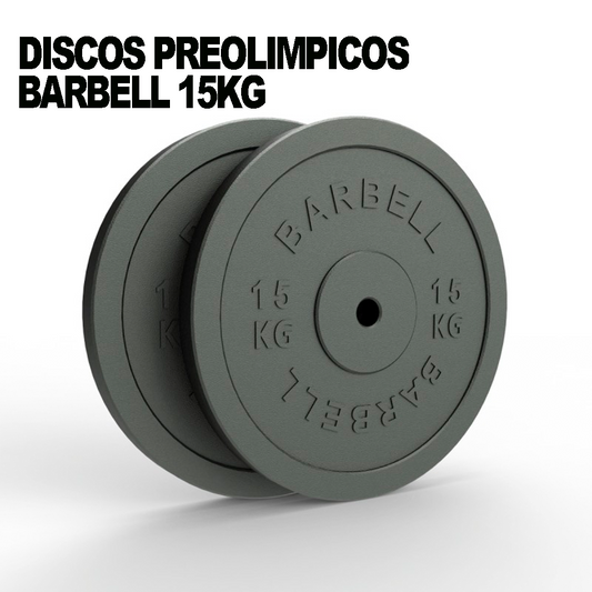 Discos Preolímpicos 15kg (Par) | Barbell