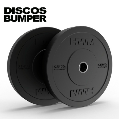 Discos Olímpicos Bumper Black 15kg (par)