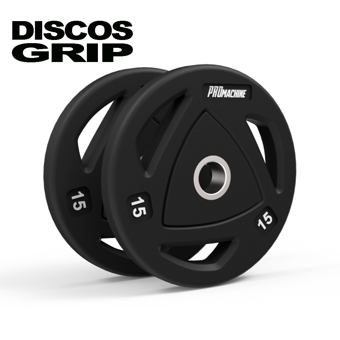 Discos Olímpicos Grip Rubber 15kg (Par)