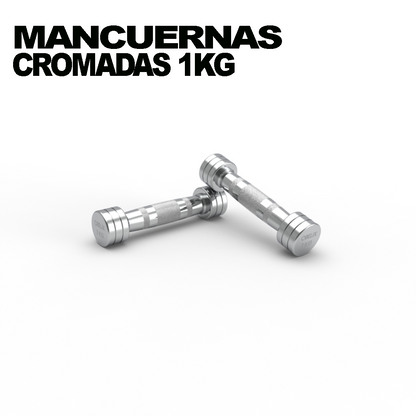 Par Mancuernas Cromadas 1kg | Obelix