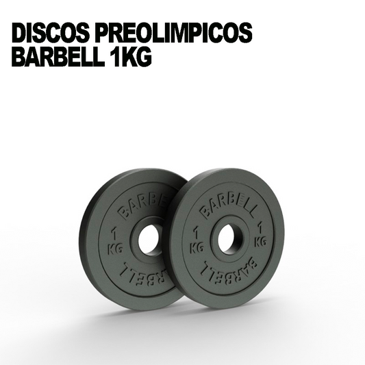 Discos Preolímpicos 1kg (Par) | Barbell