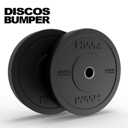 Discos Olímpicos Bumper Black 20kg (par)