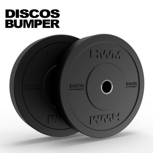 Discos Olímpicos Bumper Black 20kg (par)