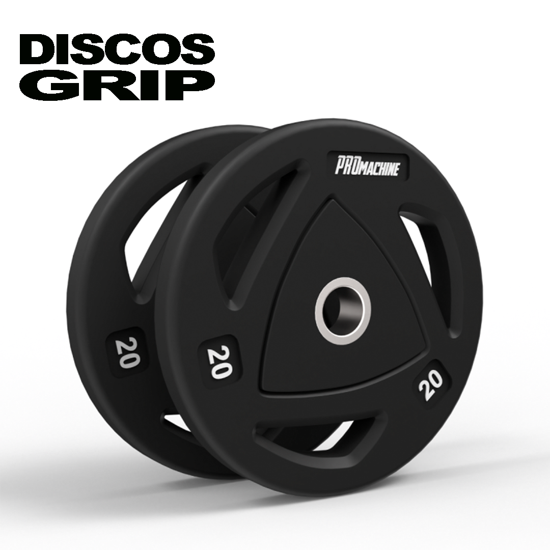 Discos Olímpicos Grip Rubber 20kg (Par)