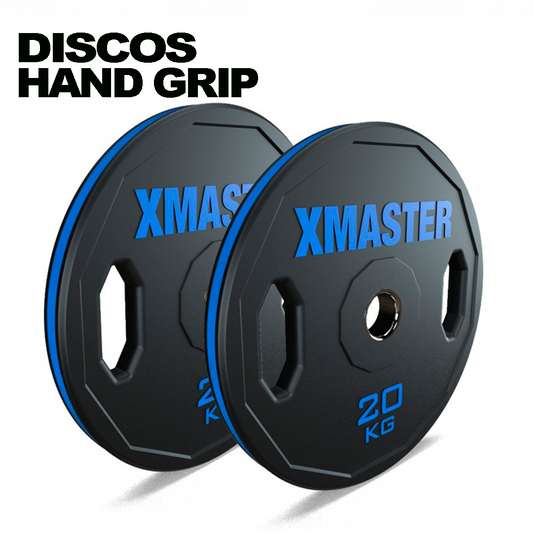 Par Discos Olímpicos Rubber Hand Grip 20kg | XMASTER