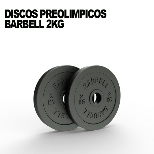 Discos Preolímpicos 2kg (Par) | Barbell