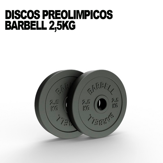 Discos Preolímpicos 2.5kg (Par) | Barbell