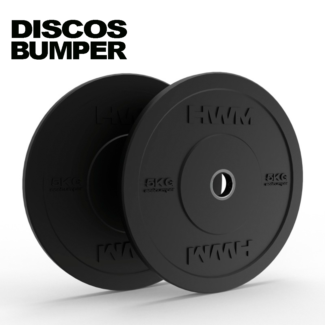 Discos Olímpicos Bumper Black 5kg (par)