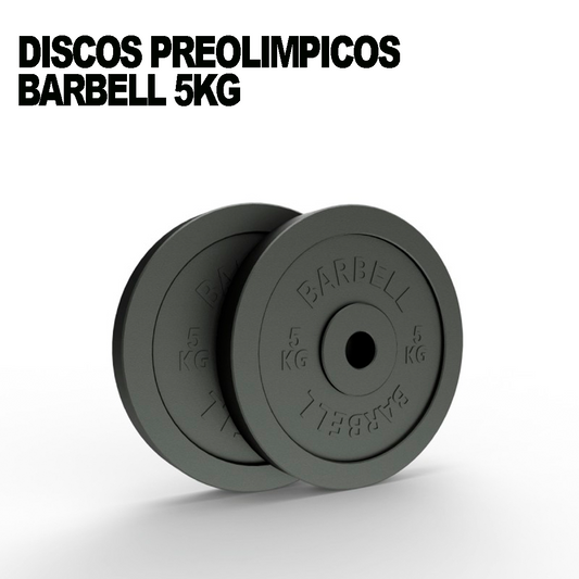 Discos Preolímpicos 5kg (Par) | Barbell