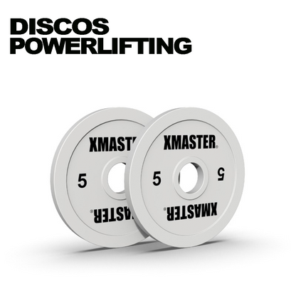 Discos Calibrados Powerlifting 5kg Blanco (Par) | XMASTER