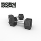 Mancuernas Hexagonales De Caucho 7,5kg (Par)