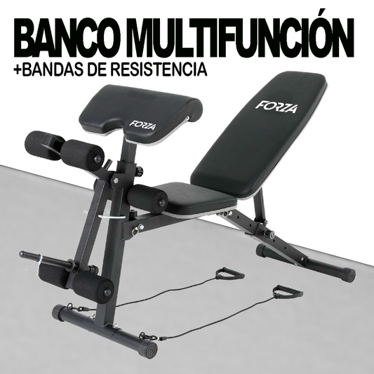 Banco Multifuncional + Bandas De Resistencia