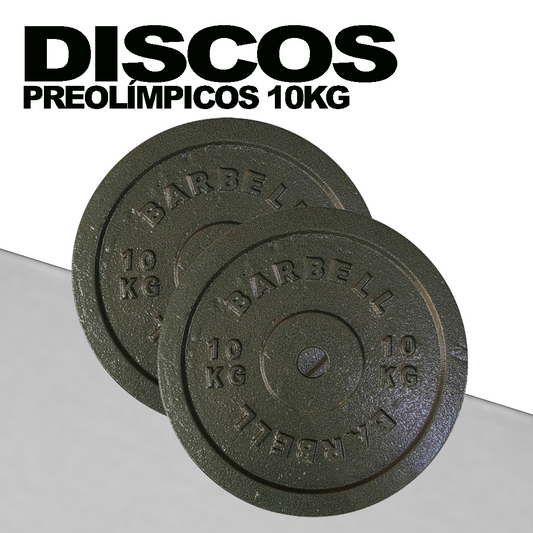 Discos Preolímpicos 10kg (Par) | Barbell