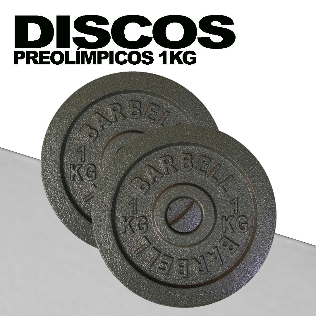 Discos Preolímpicos 1kg (Par) | Barbell