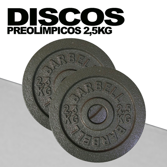 Discos Preolímpicos 2.5kg (Par) | Barbell