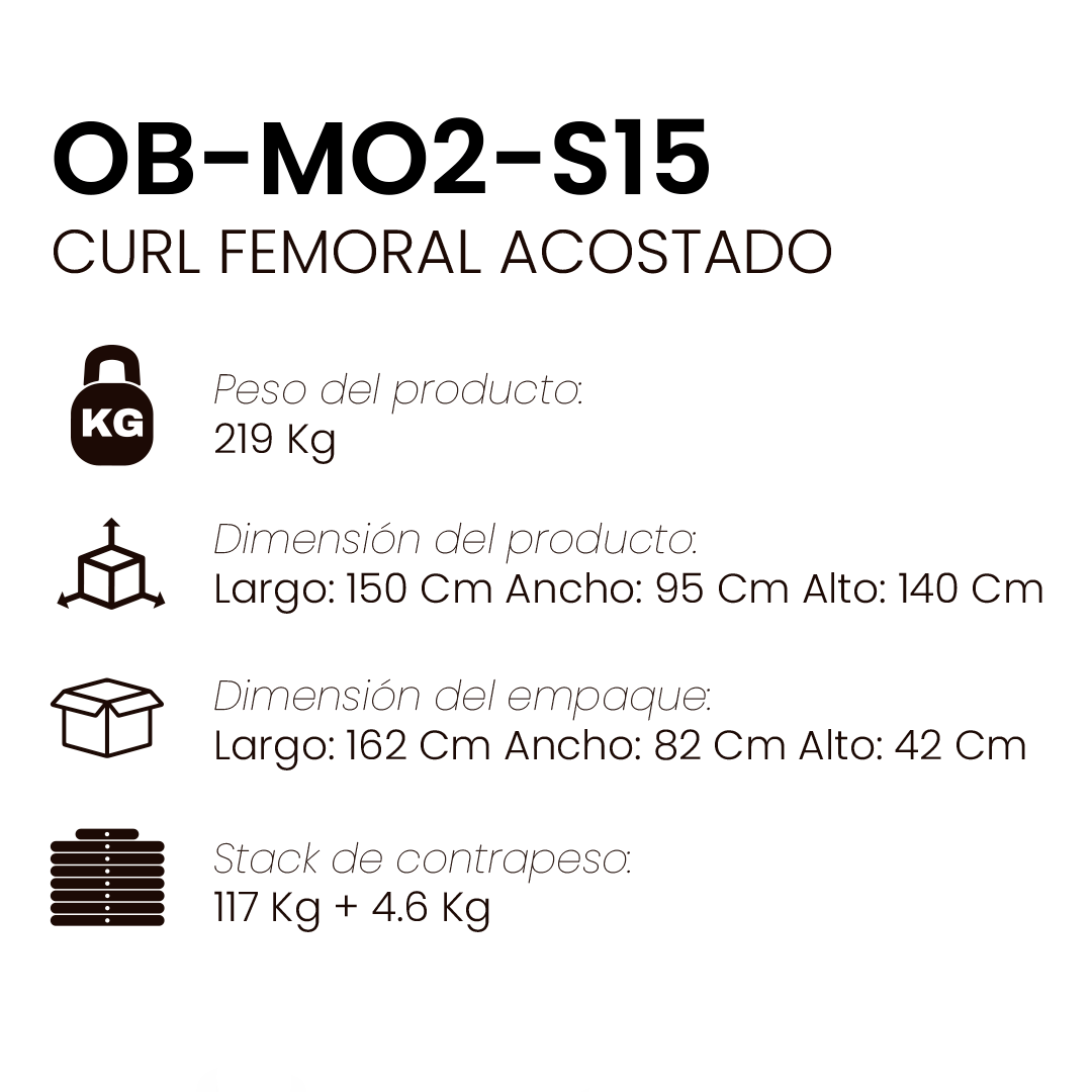 Curl De Femoral Acostado MO 2.0 | Obelix