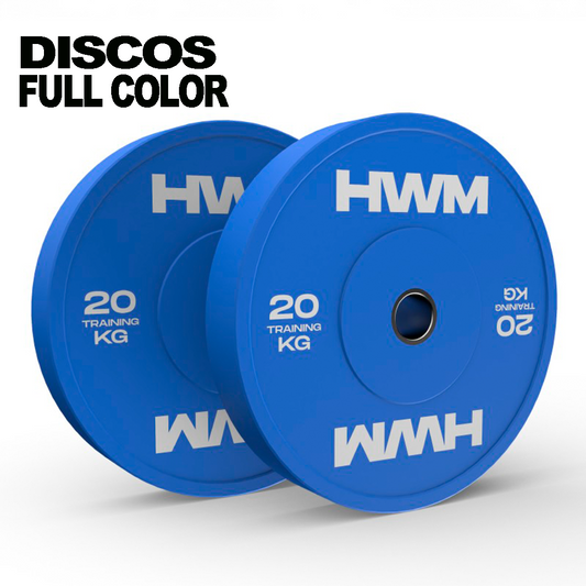 Discos Olimpicos Bumper Full Color 20kg (PAR)