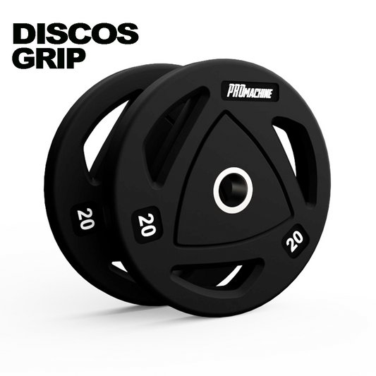 Discos Olímpicos Grip Rubber 20kg (Par)